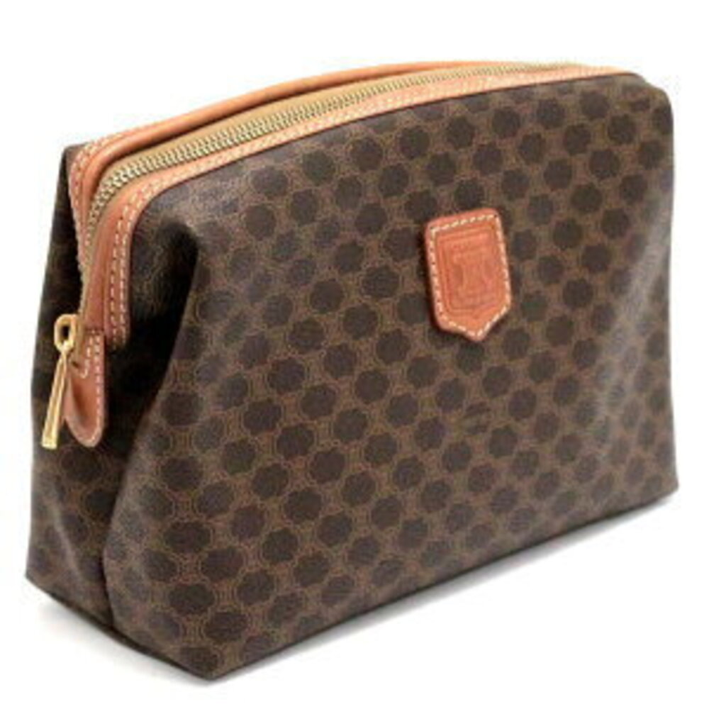 Celine Macadam Shoulder Bag Brown Leather - Picture 2 of 6